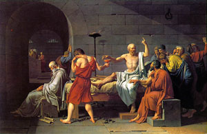 Muerte de Scrates, del pintor francs David
